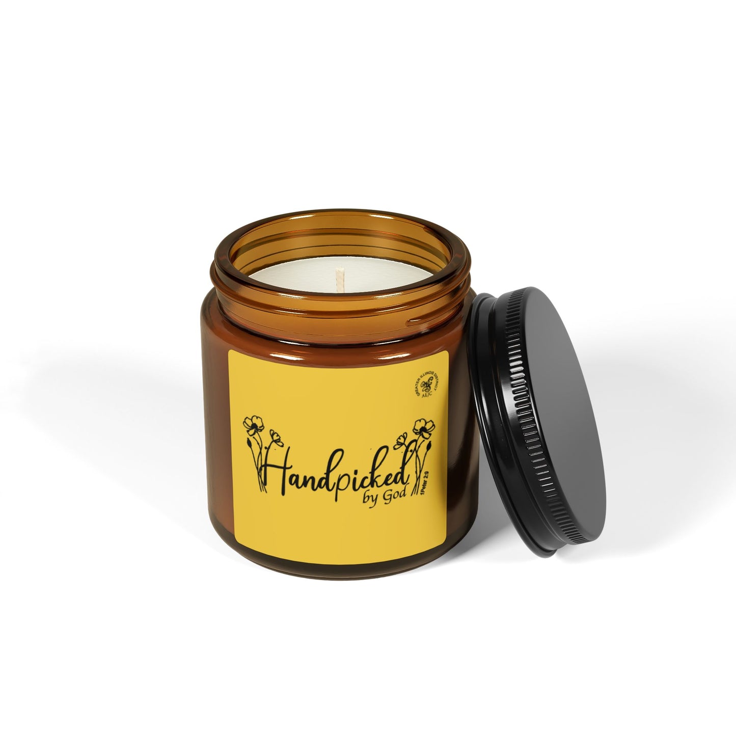 Scented Soy Candle (Multi-Size, Amber Jar)
