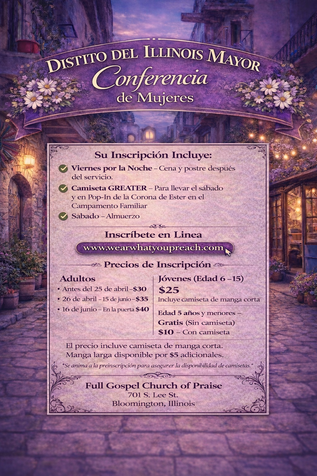 WE Inscripción a la Conferencia