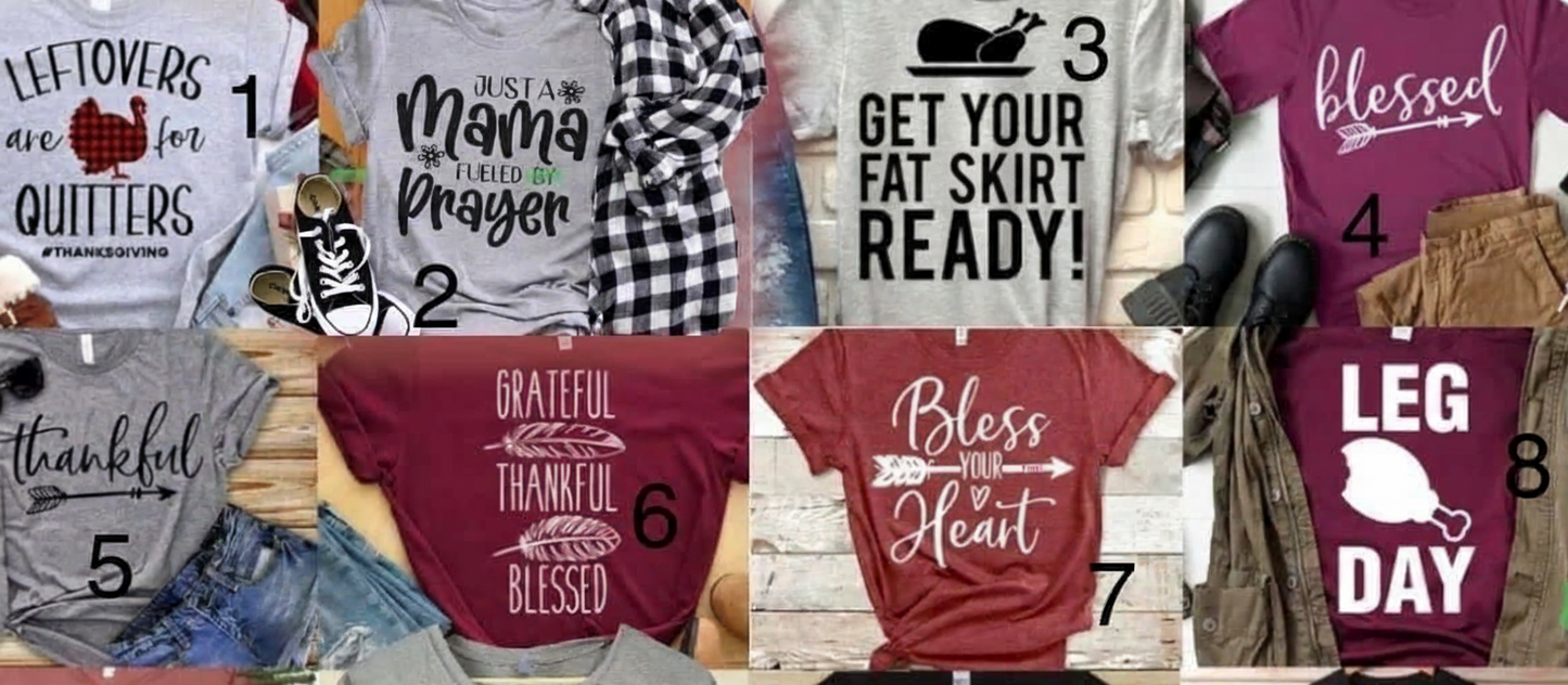 Holiday Hoodie Designs 1-8